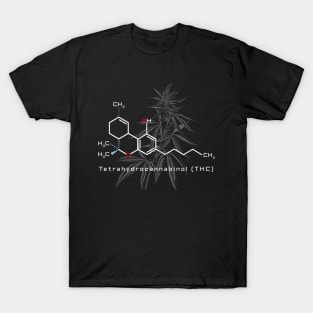 Thc Molecule Marijuana Weed Cannabis Stoner T-Shirt